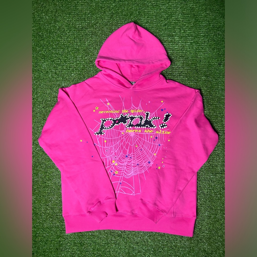 Pink Sp5der Hoodie 1of1
